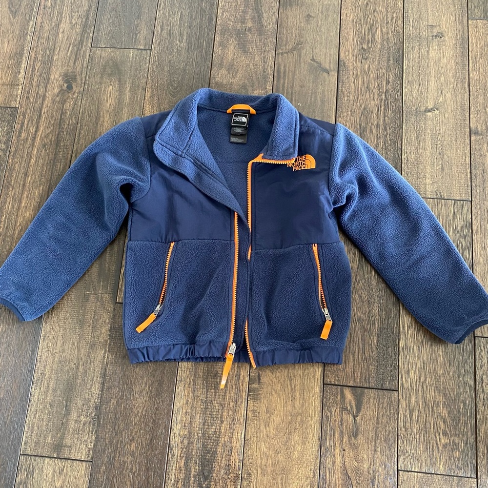 The North Face Blue and Orange Fleece Jacket